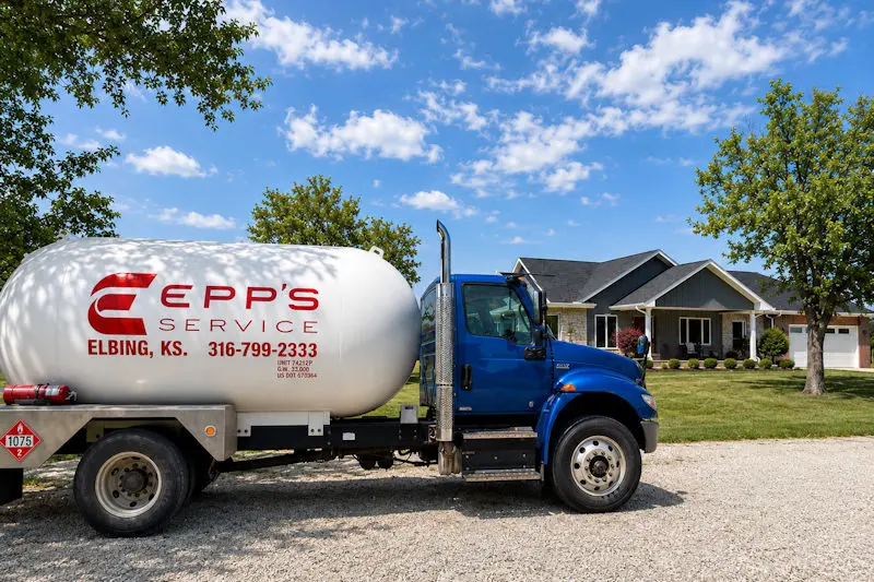 Propane truck